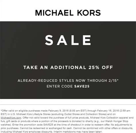 micheal kors coupon codes|michael kors 25 off code.